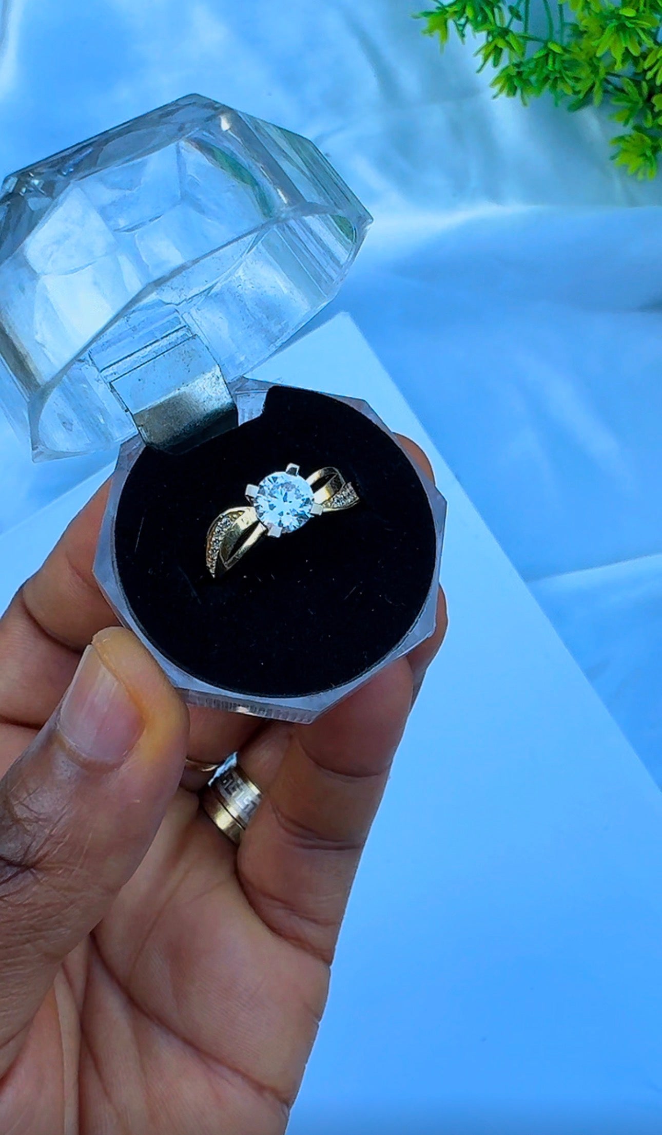 18K Solid Gold Engagement Ring For Women | Size 6 & 7
