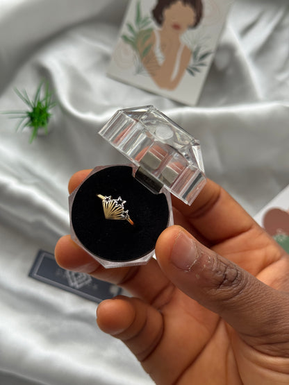 Degaq 18Karat Real Gold Ring