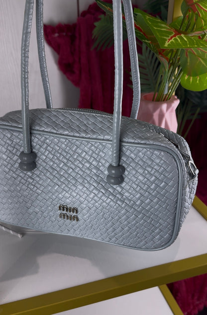 Blue Woven Barrel Women’s Bag | LARYZ Everyday - 037 | Medium-Big