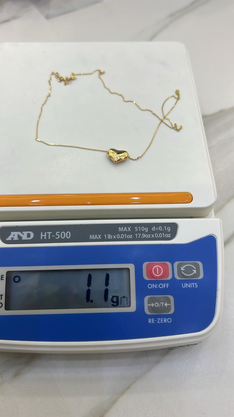 Defash 18 Karat Real Gold Instant Chain Necklace 18in (Extra)