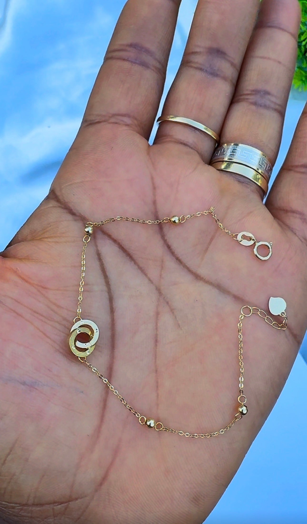 18K Solid Gold Dainty Lightweight Bracelet | Very Fragile (1g) (Extra)