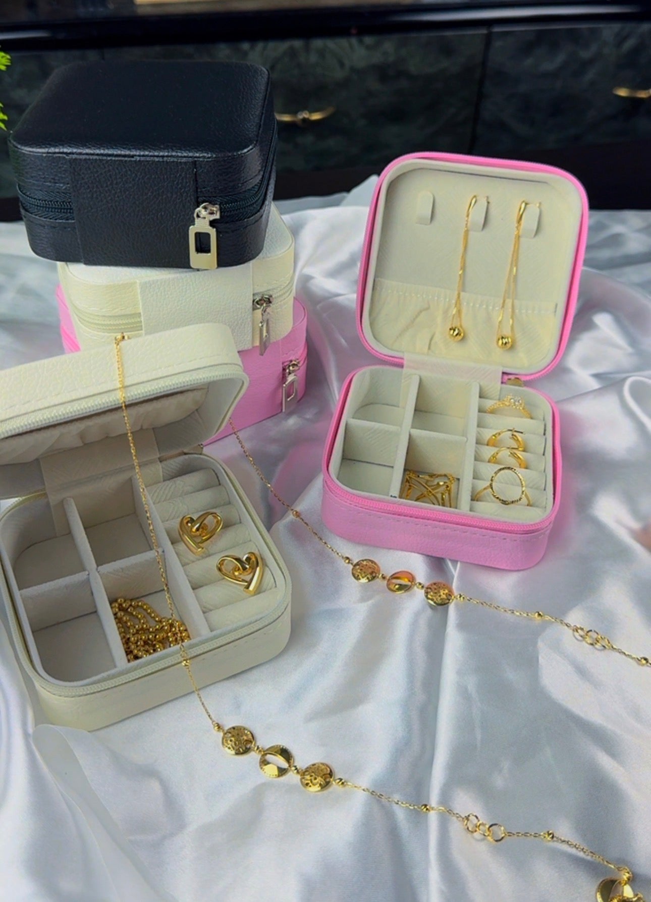 DuriBox Mini Earrings Necklace & Bracelet Jewellery Box