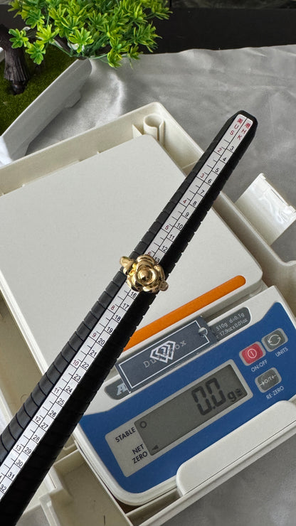 18K Solid Gold Chunky Fashion Rings For Women- Lightweight 1g or Less (Extra Extra)