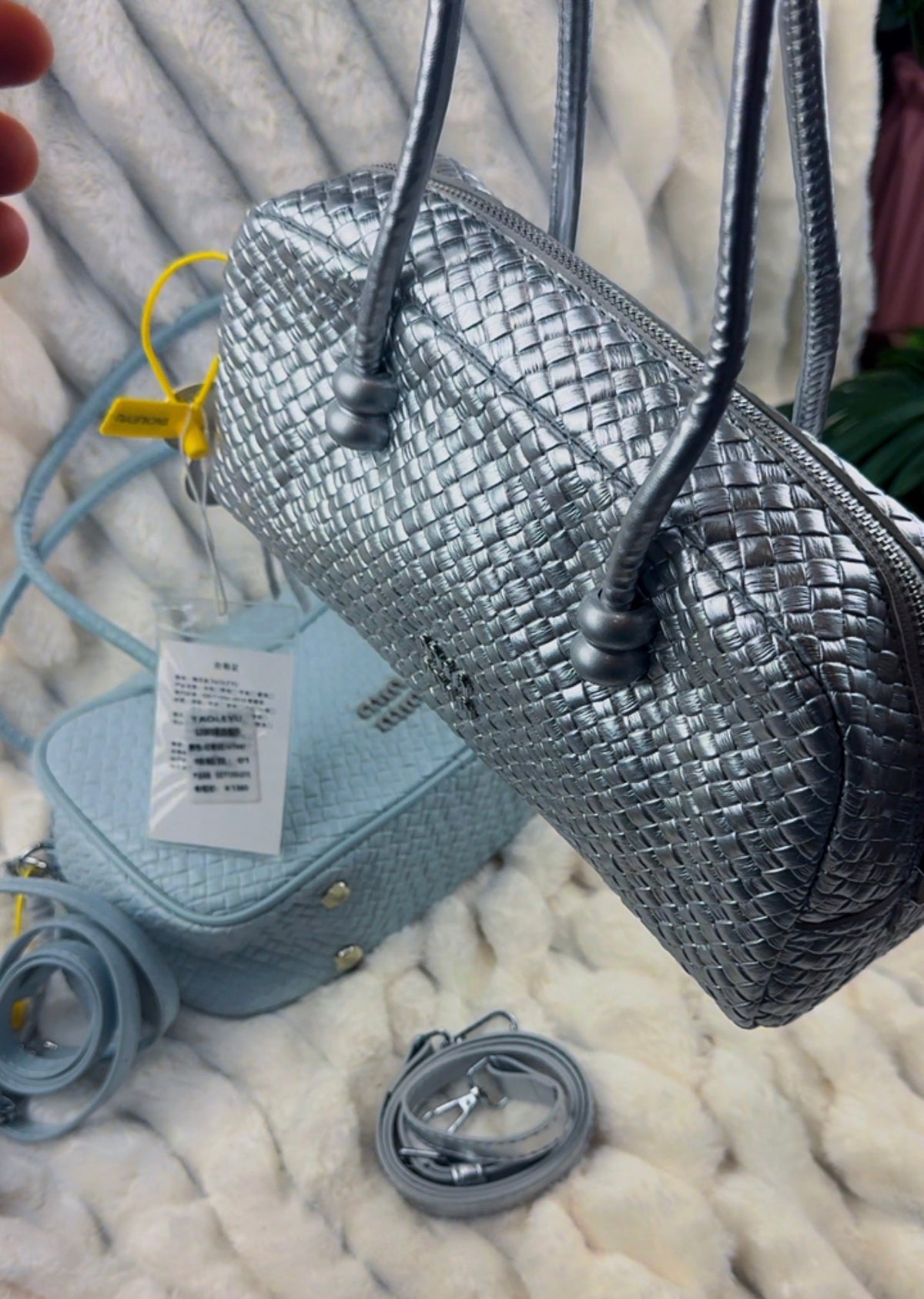 Blue Woven Barrel Women’s Bag | LARYZ Everyday - 037 | Medium-Big