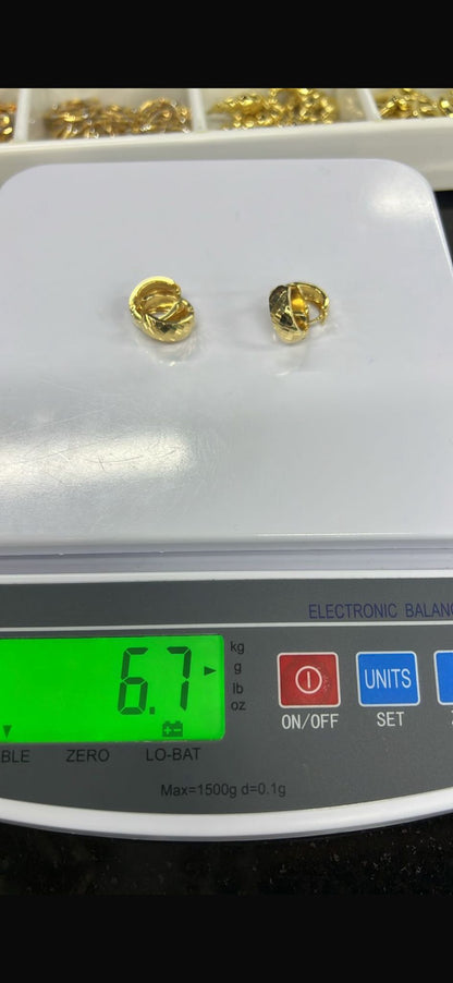 Diigadd 18ct Solid Gold Hoop Earrings