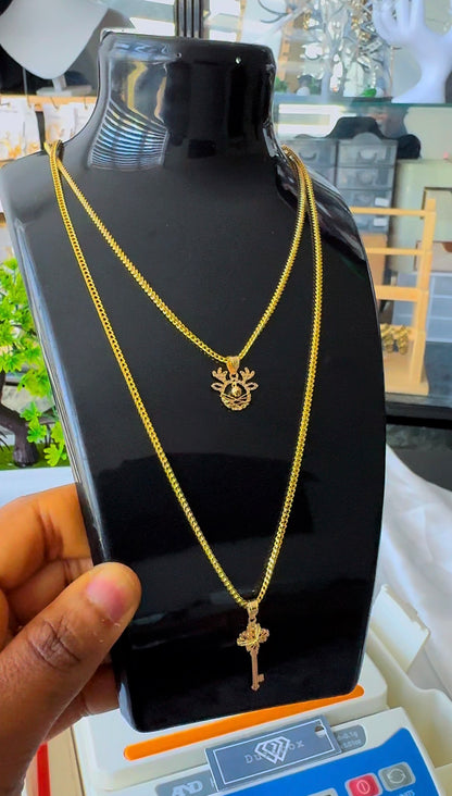 Degaarb 18ct Pure Gold Franco Chain