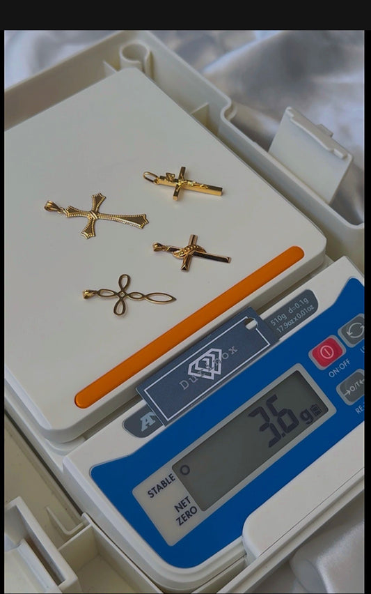 Deglac 18Karat Solid Gold Cross Pendants