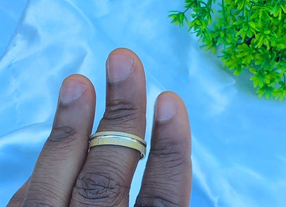 18 Karat Real Gold Rings | Unisex Wedding Band