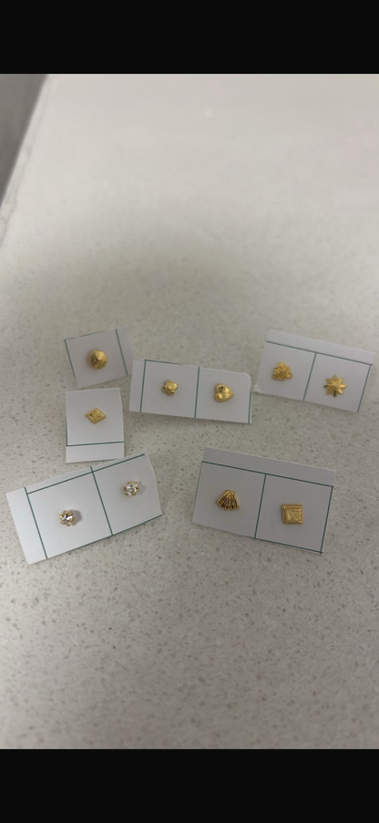 Dugad 22ct | 22 Karat Real Gold Nose Stud Pin Ring
