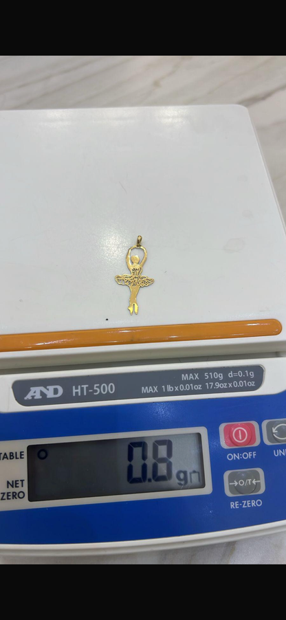 Dagac 18K Pure Gold Minimalistic Ballerina Pendant
