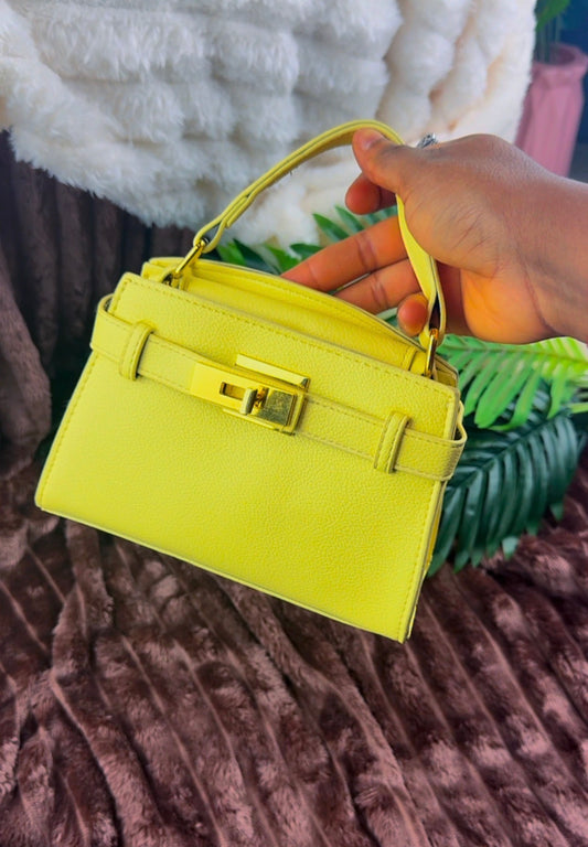 Yellow Structured Women's Handbag {Small} | LARYZ Everyday 006 | Small