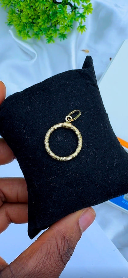 Degaans 18 Karat Solid Gold Pendant Only (Oval)