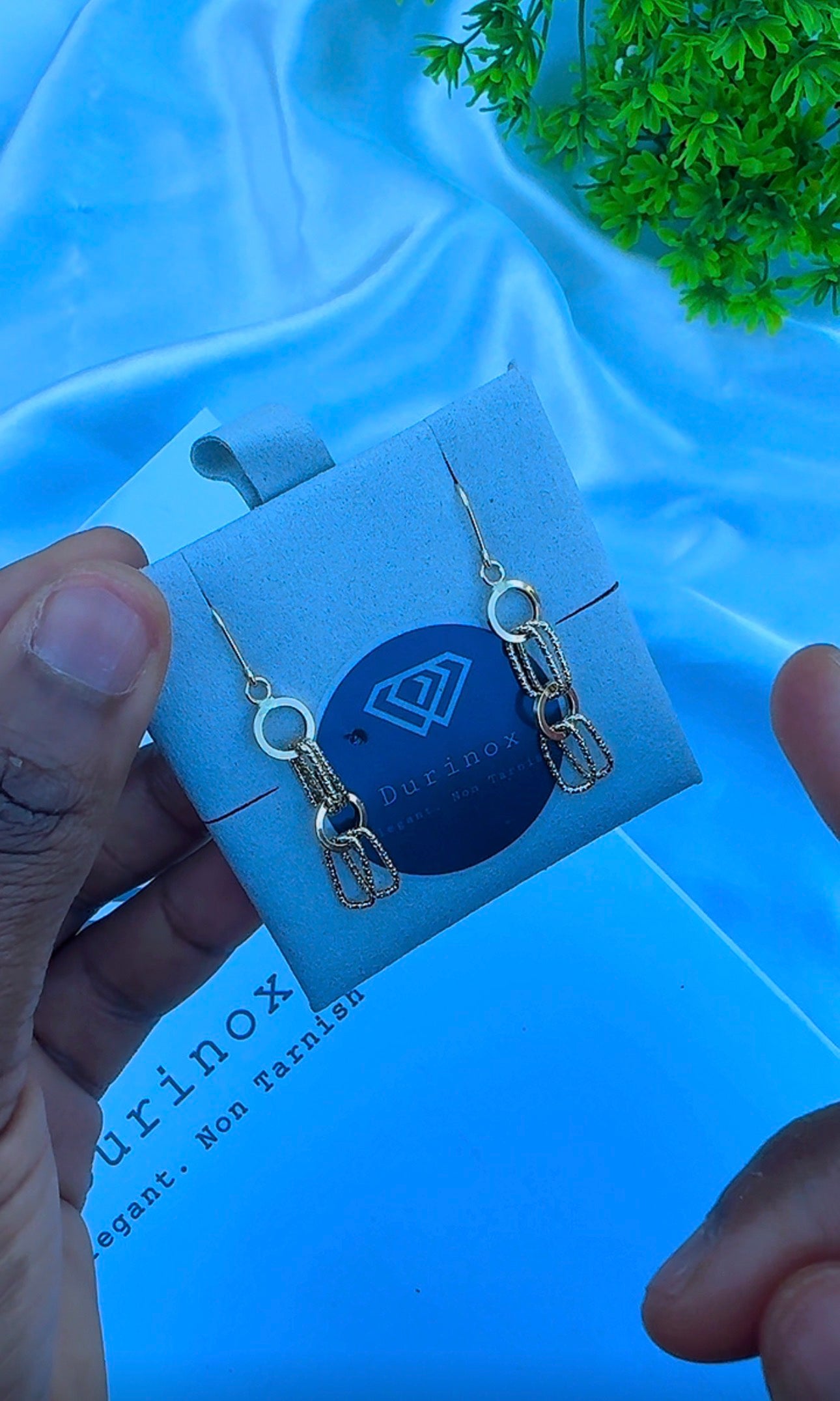18ct Real Gold Drop Earrings | 1.1g