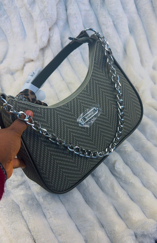 Olive Green Textured Fabric Bag | LARYZ Everyday - 022 | Medium