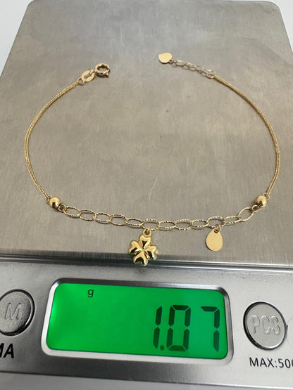18K Solid Gold Dainty Lightweight Bracelet | Very Fragile (1g) (Extra)
