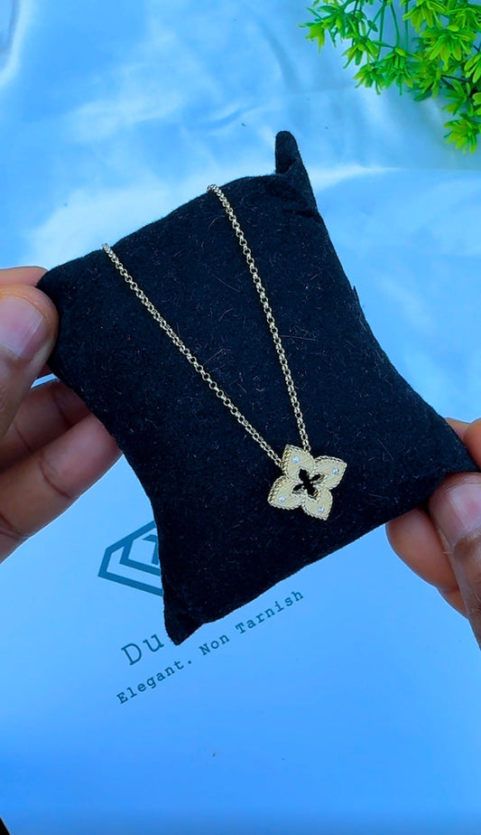 18K Solid Gold Star Instant Chain Necklace – 3.6g | 18 Inches