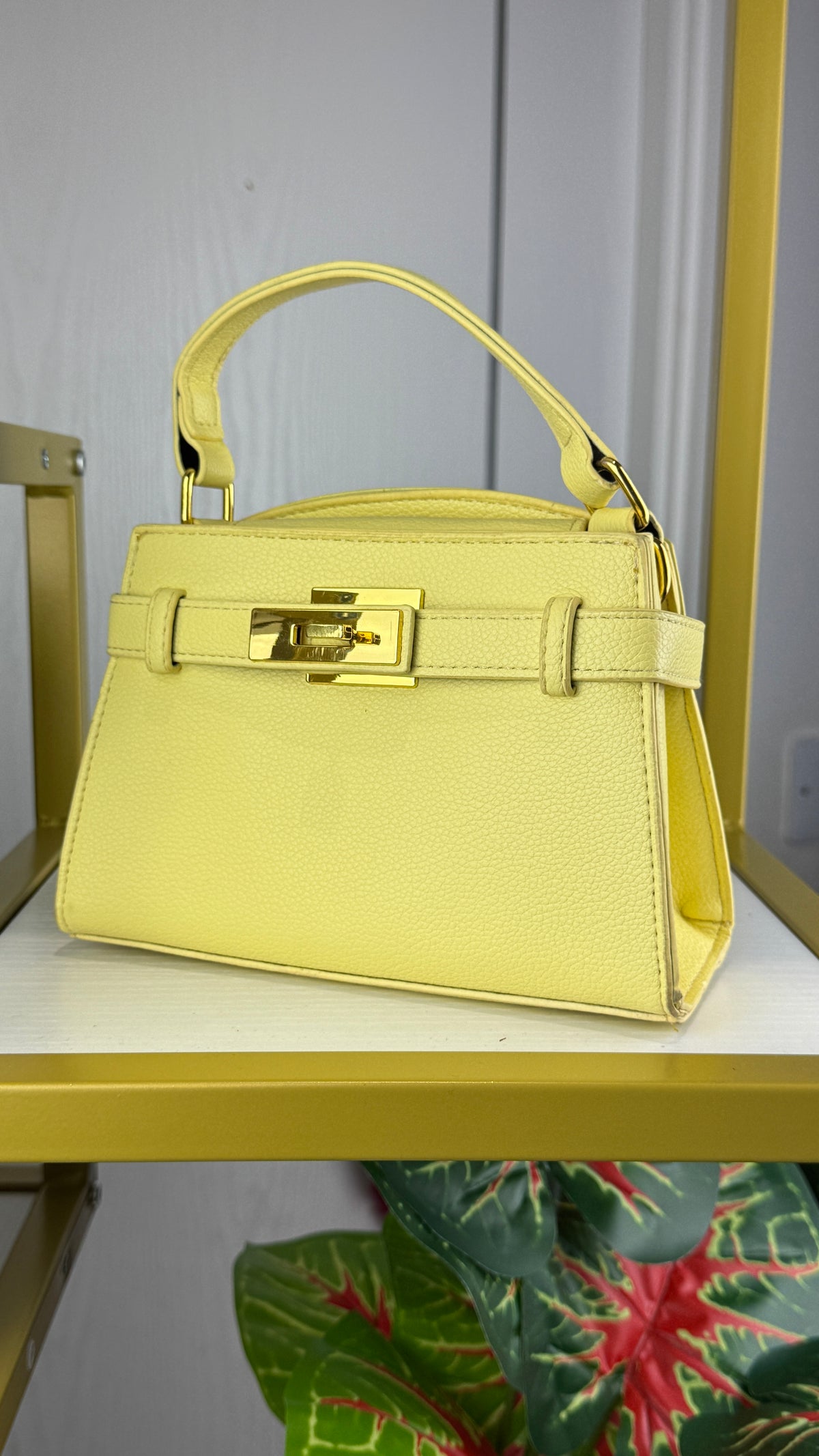 Yellow Structured Women's Handbag {Small} | LARYZ Everyday 006 | Small