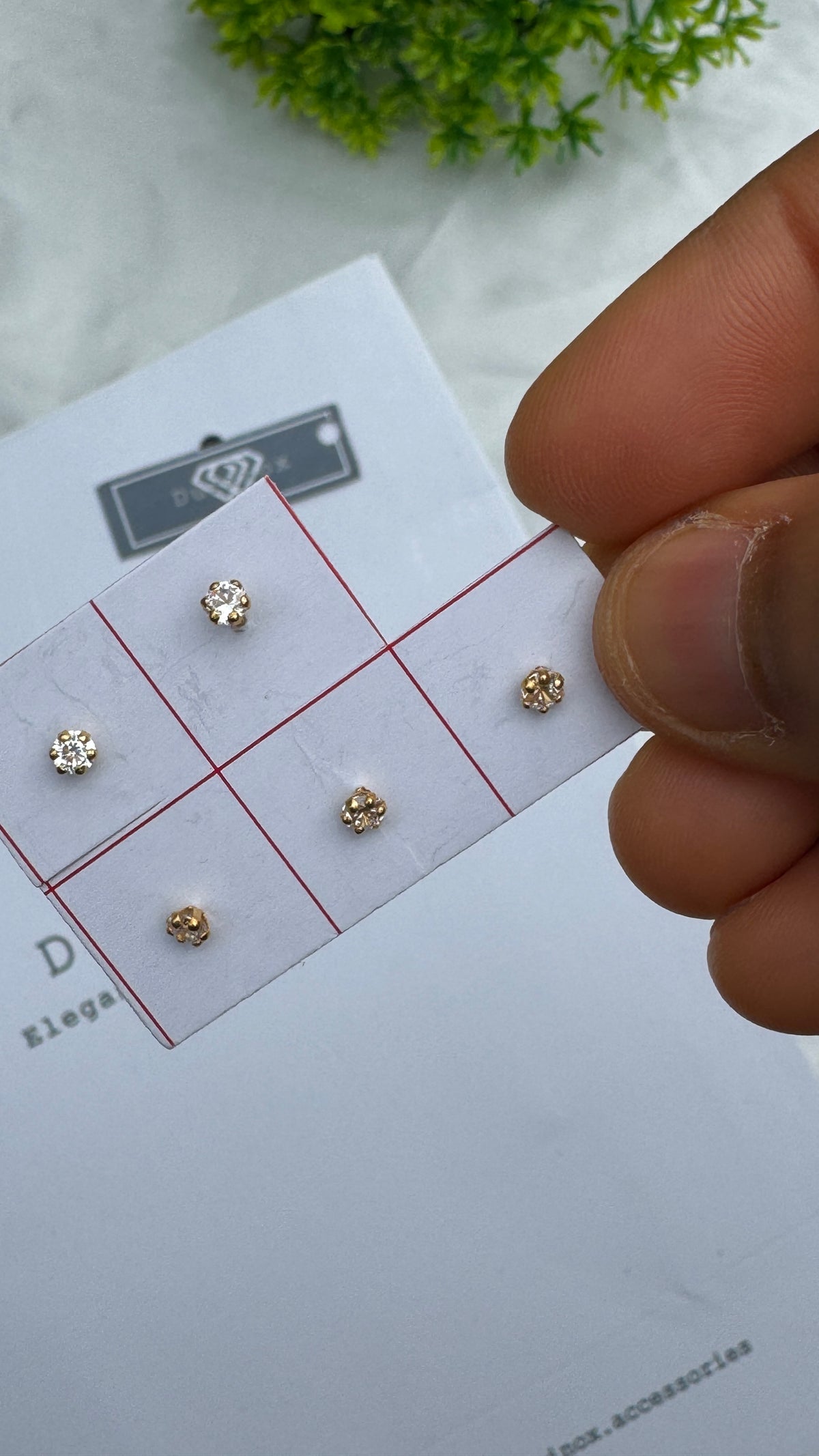Dugad 22ct | 22 Karat Real Gold Nose Stud Pin Ring With Flat Back Screw Stud | 6mm