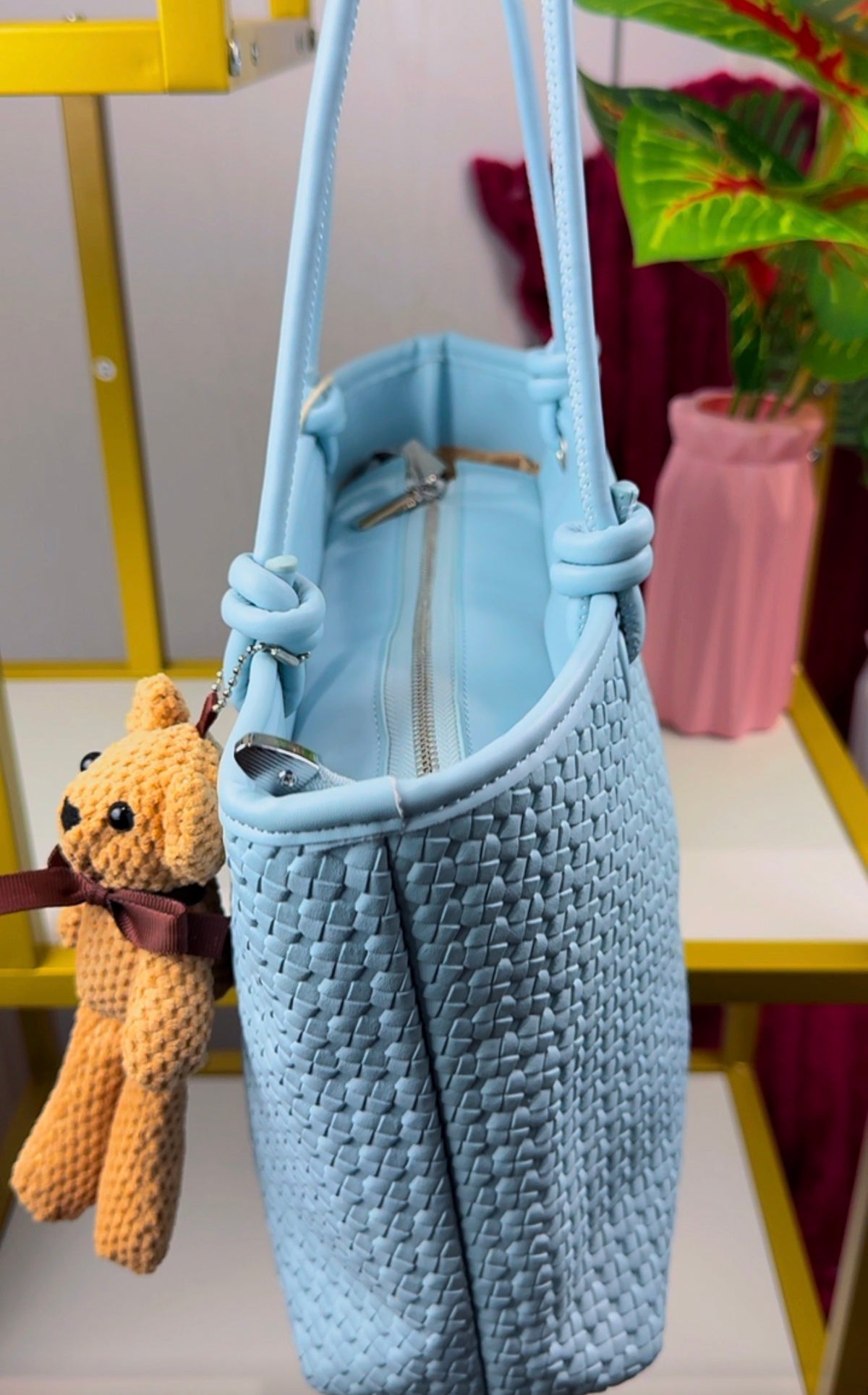 Blue Woven Shoulder Bag {BIG} | LARYZ Everyday 003 | Big