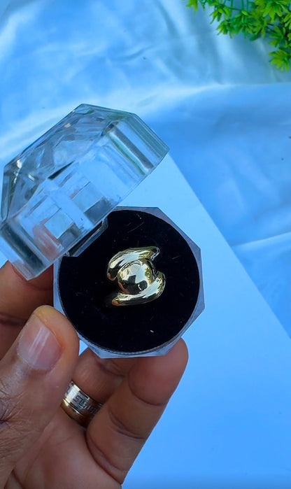 18K Solid Gold Chunky Fashion Rings For Women- Lightweight 1g or Less (Extra Extra)