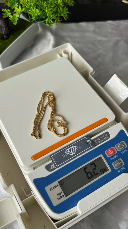 18K Solid Gold Franco Bracelet – 2.1g & 3.1g - 7.5 Inches