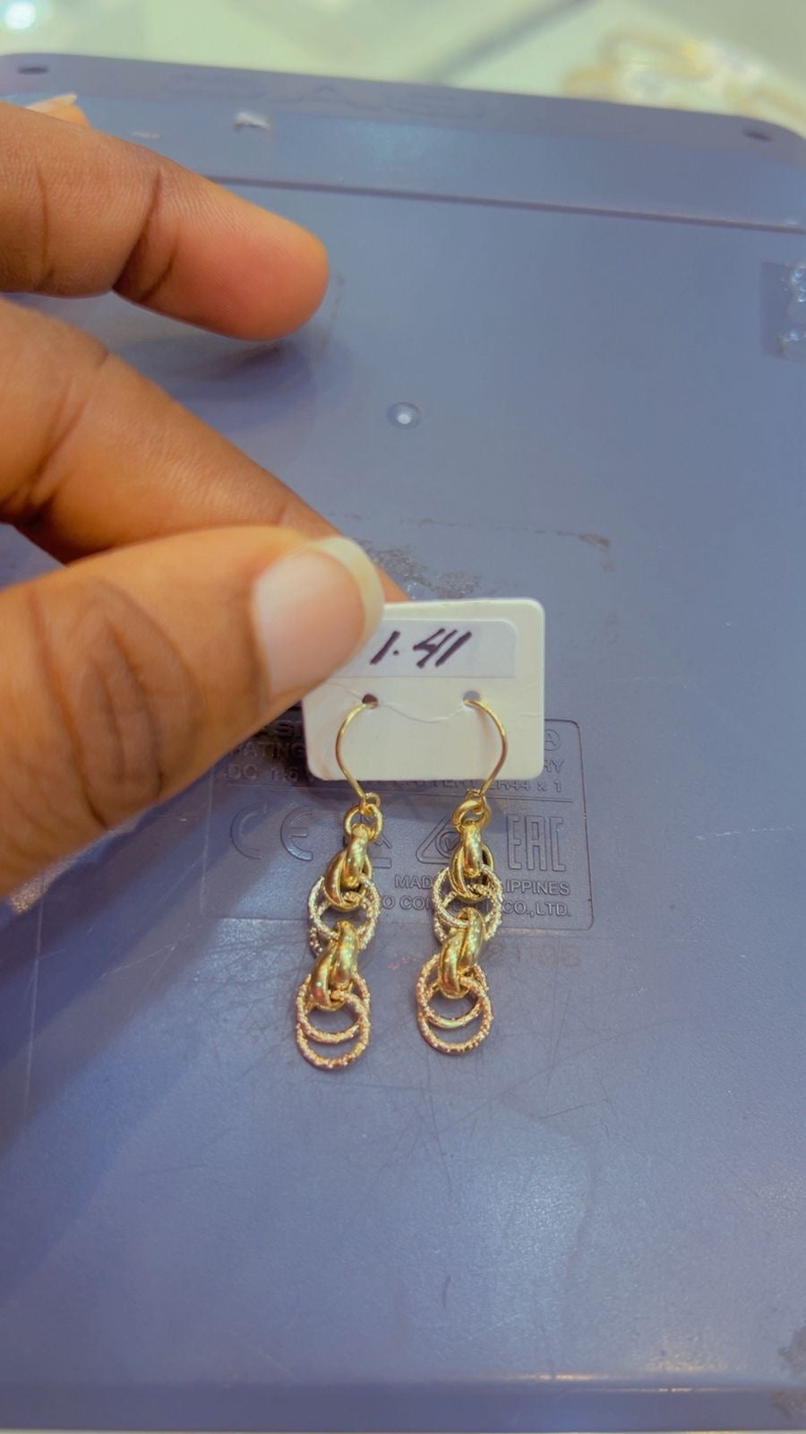 18 Karat Solid Gold Drop Earrings | Multitone & Yellow Gold