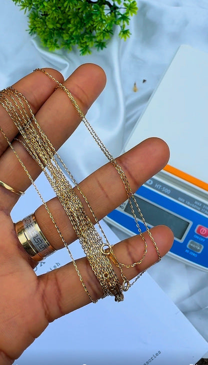 Dufag 18ct Solid Gold Chain 18&20 Inches