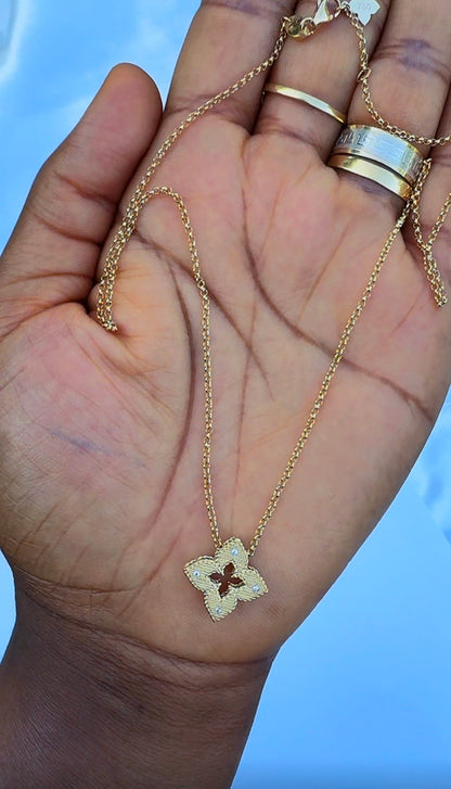 18K Solid Gold Star Instant Chain Necklace – 3.6g | 18 Inches
