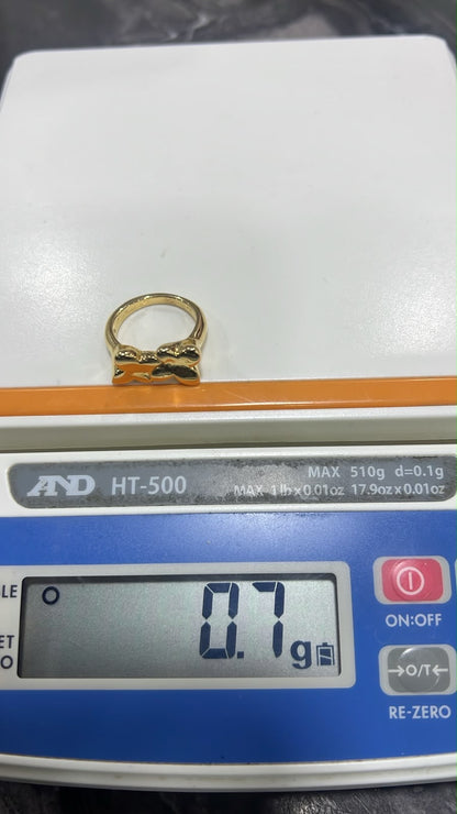 18K Solid Gold Chunky Fashion Rings For Women- Lightweight 1g or Less (Extra Extra)