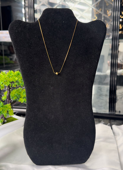 Dina Double Layer Non Tarnish Everyday Wear Necklace 16inches