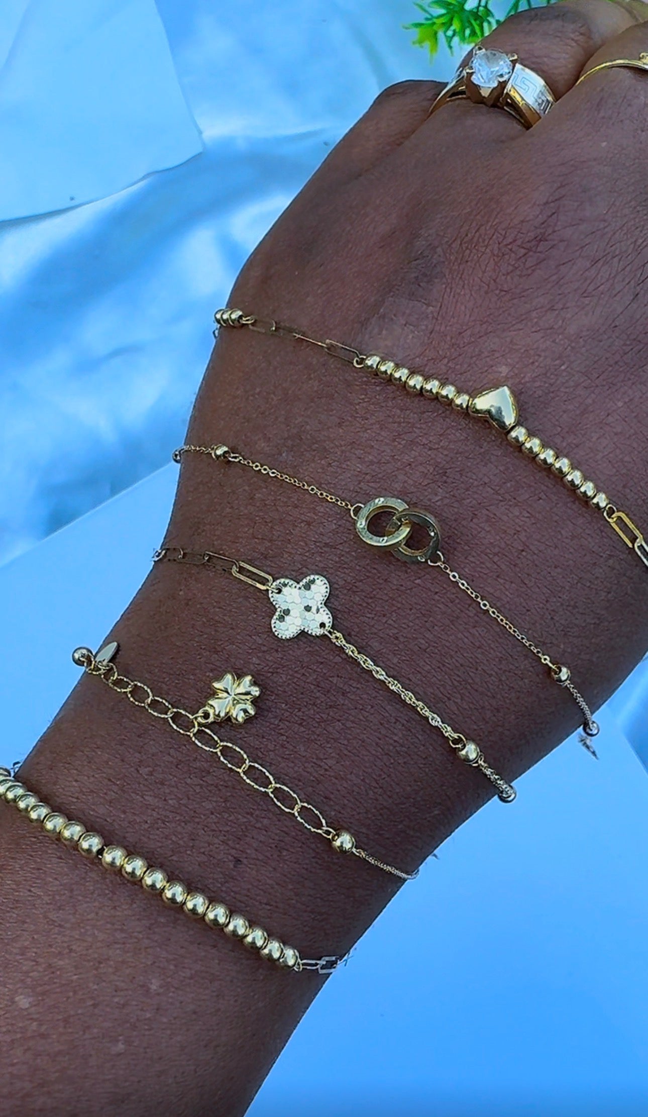 18K Solid Gold Dainty Lightweight Bracelet | Very Fragile (1g) (Extra)