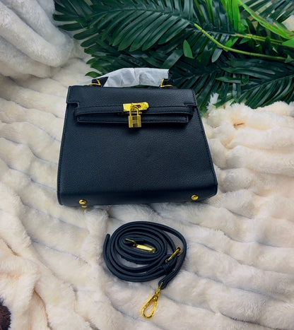 Black Structured Women's Handbag | LARYZ Everyday - 023 | Small-Medium