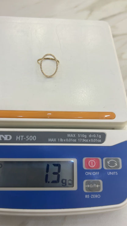 Deggam 18ct Solid Gold Women Fashion Rings