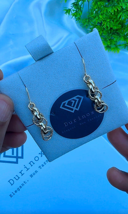 18 Karat Solid Gold Drop Earrings | Multitone & Yellow Gold