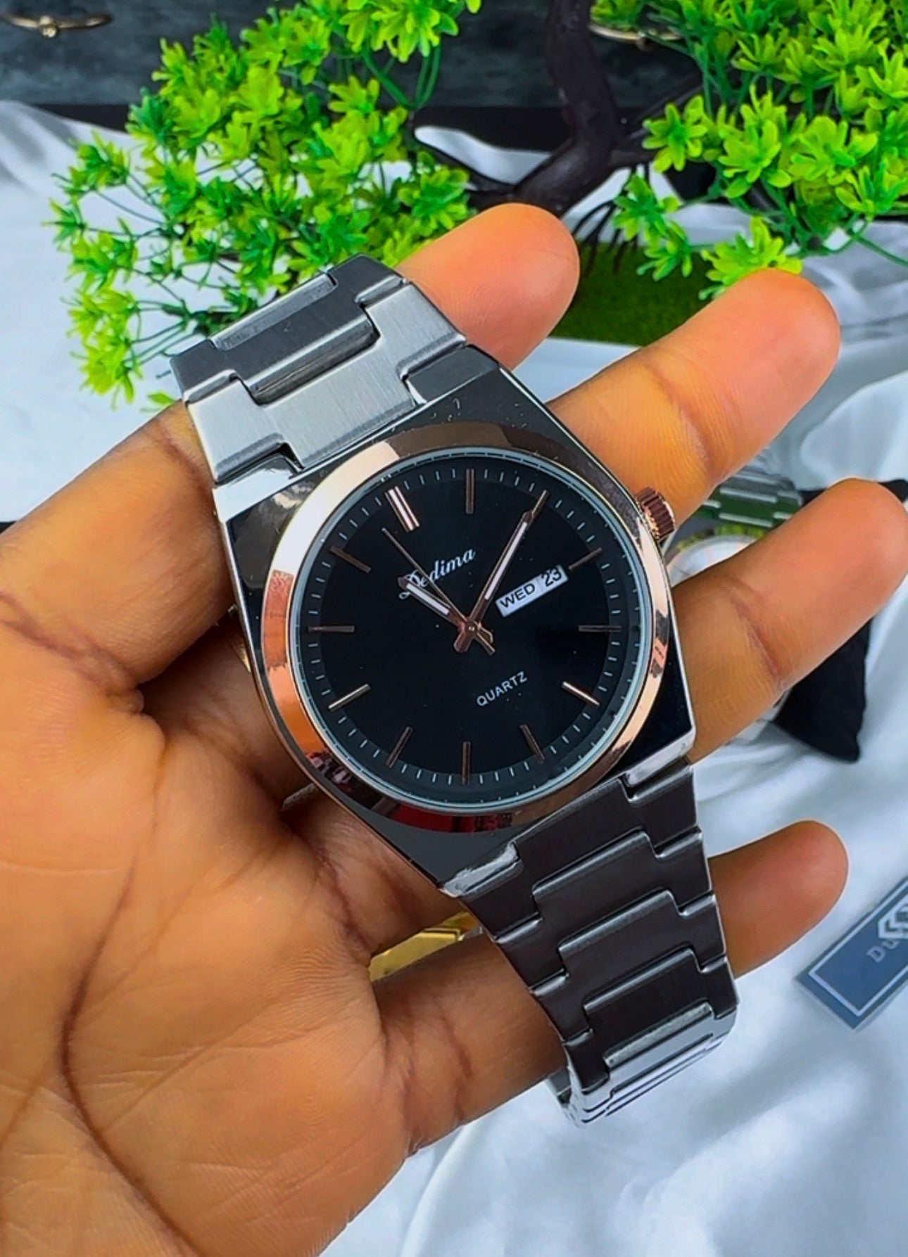 Didam Luxury Sport Men’s Quartz Watch Stainless Steel Bracelet Waterproof Luminous Date Feature 40mm Dial Diameter 18mm Fashion | Hypoallergenic | Non-Tarnish