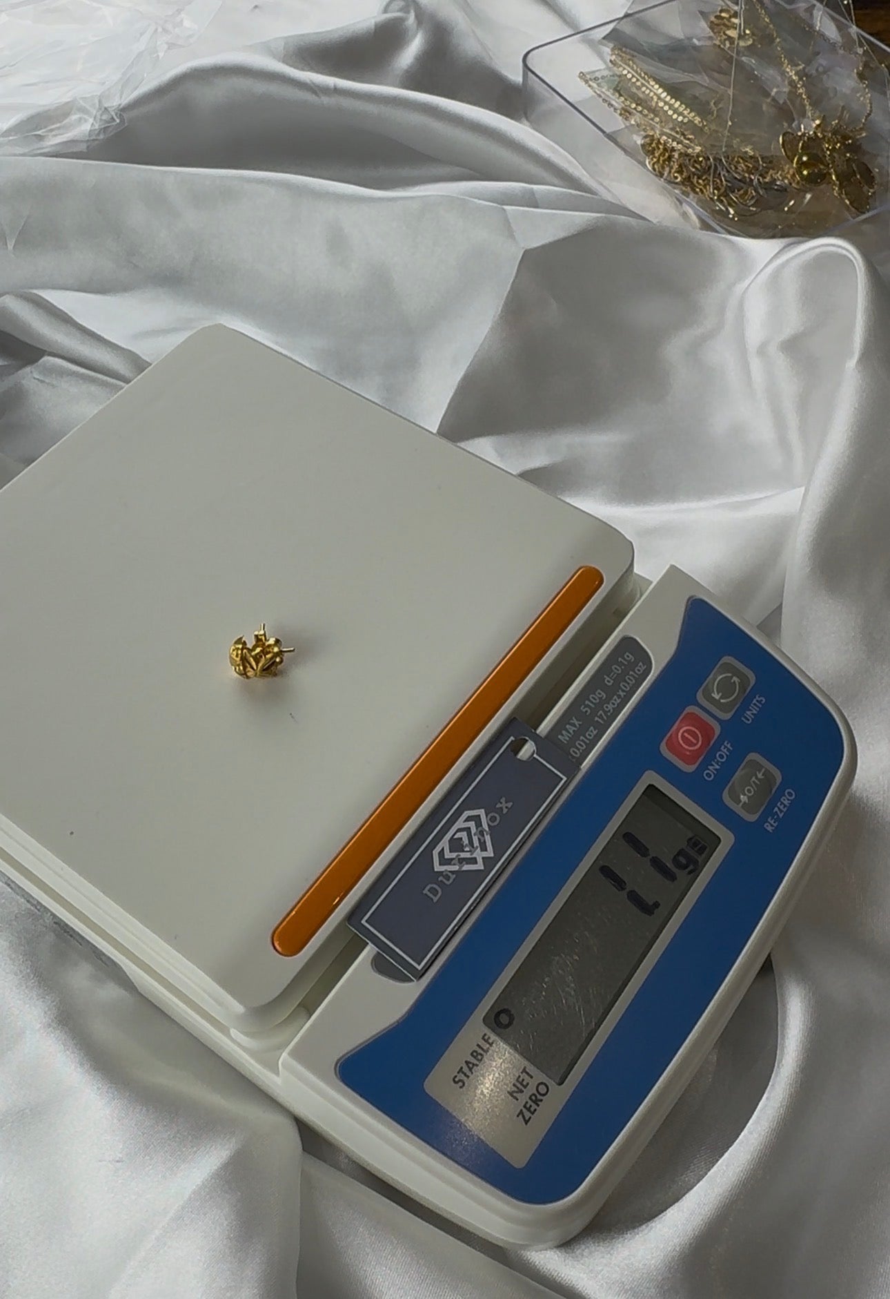 Diigab 21ct Real Gold Stud Earrings