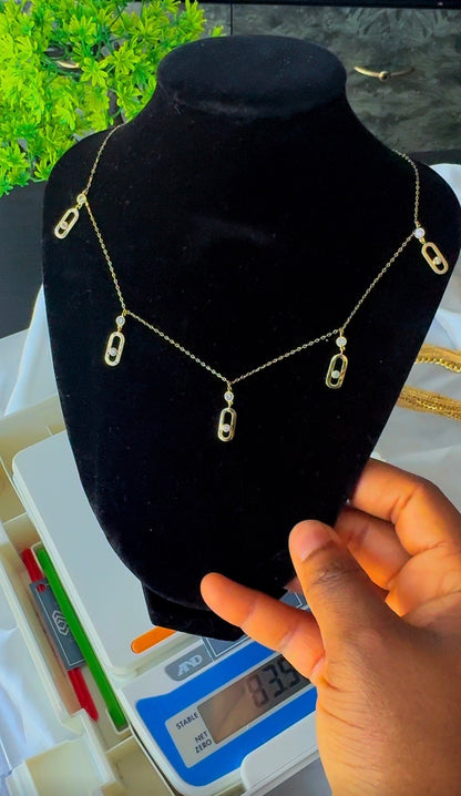 18K Solid Gold Instant Chain Necklace | 16 Inches | 4.1g