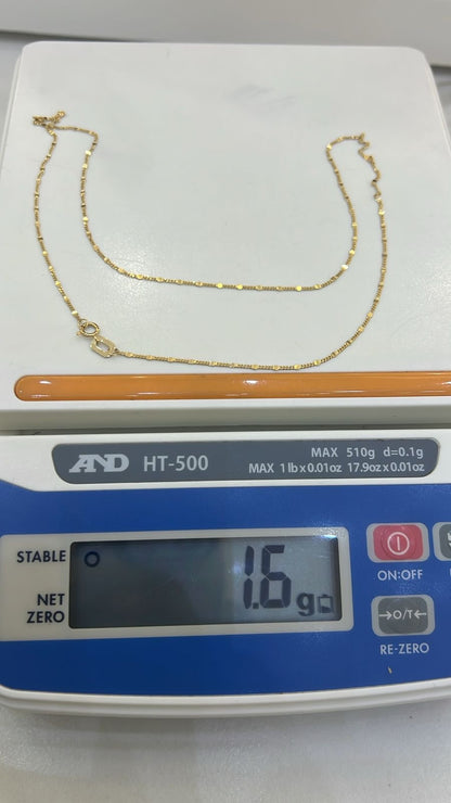 Degacc 18 karat Pure Italian gold Chain