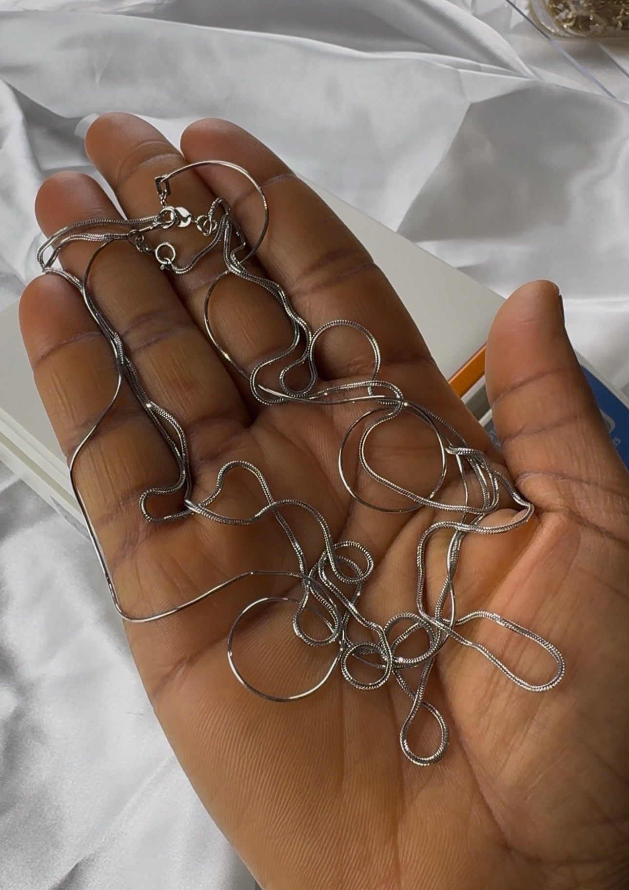 Degaams 18 Karat White Gold Franco Chain Necklace (750)