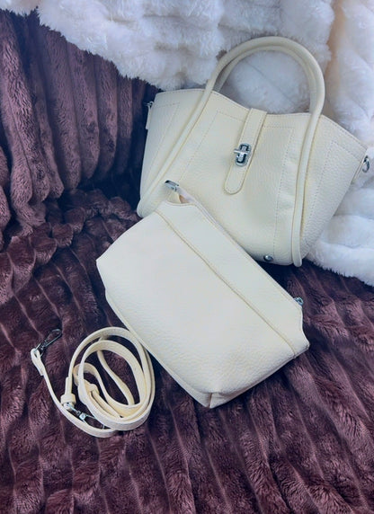 Cream Slouchy 3-in-1 Bucket Bag | LARYZ Everyday - 061 | Medium