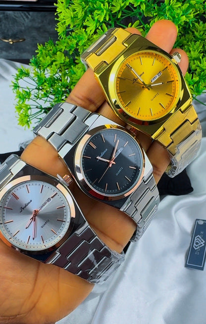 Didam Luxury Sport Men’s Quartz Watch Stainless Steel Bracelet Waterproof Luminous Date Feature 40mm Dial Diameter 18mm Fashion | Hypoallergenic | Non-Tarnish
