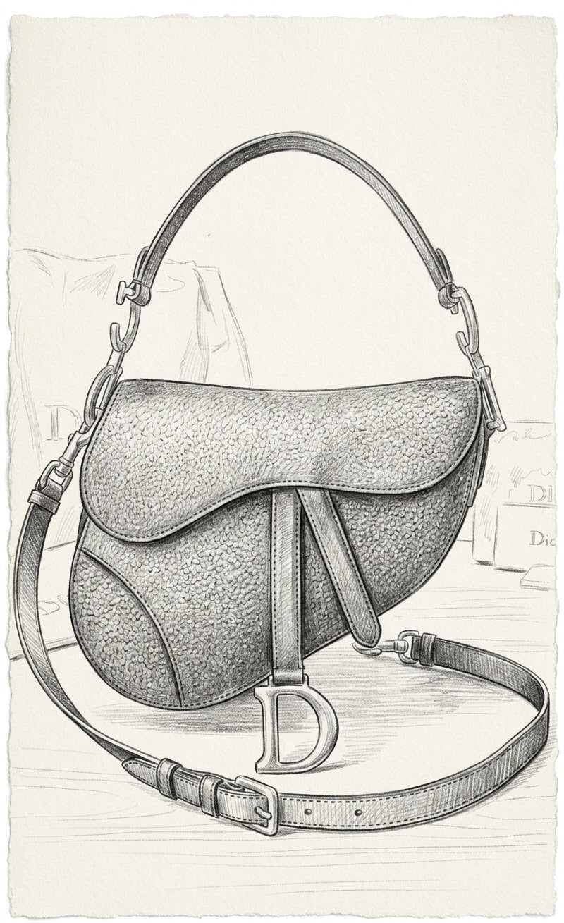 Black Brown Monogram Calfskin Leather Bag LASi011