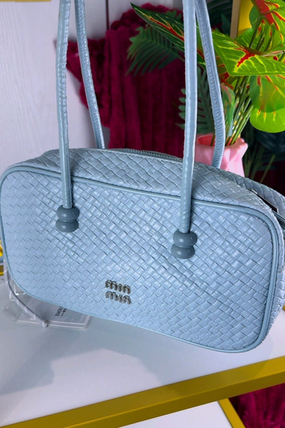 Blue Woven Barrel Women’s Bag | LARYZ Everyday - 037 | Medium-Big