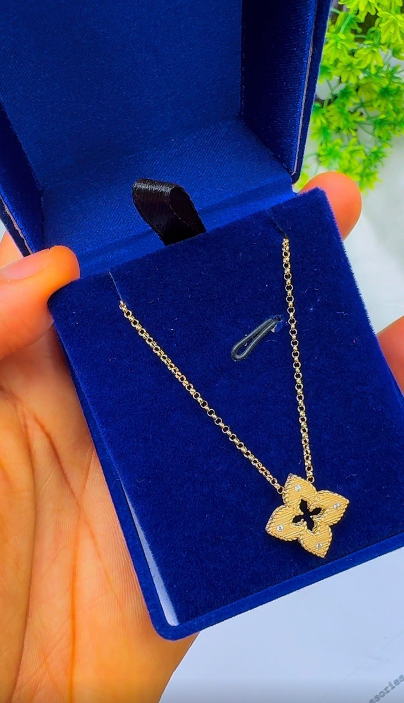 18K Solid Gold Star Instant Chain Necklace – 3.6g | 18 Inches