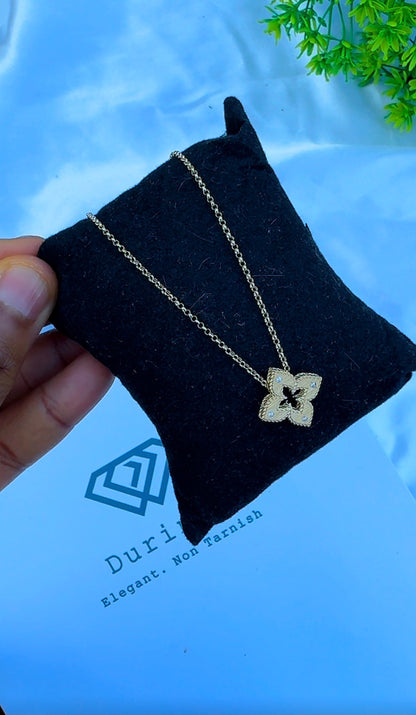 18K Solid Gold Star Instant Chain Necklace – 3.6g | 18 Inches