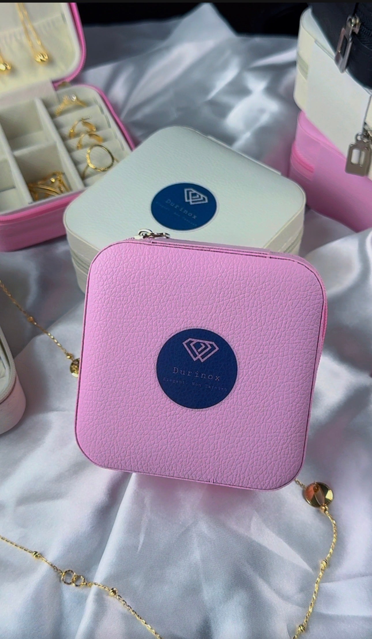 DuriBox Mini Earrings Necklace & Bracelet Jewellery Box
