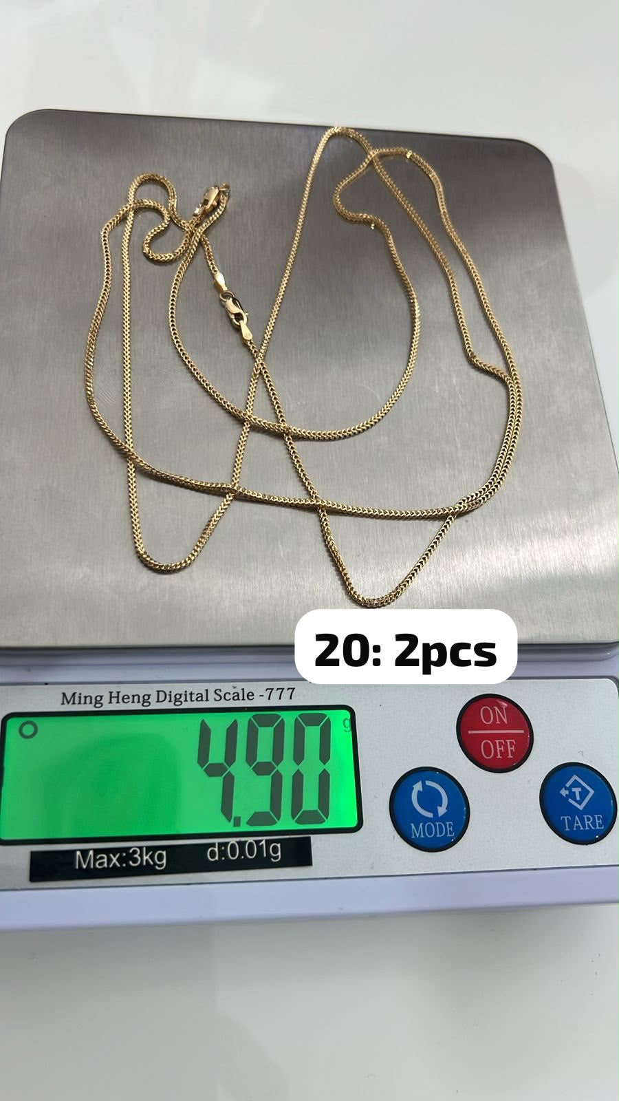 18ct Solid Gold Bestselling Franco Chain | 18 - 24 Inches