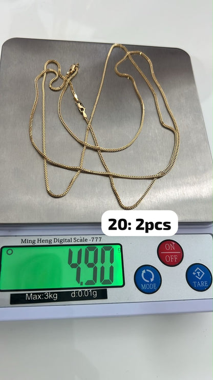 18ct Solid Gold Bestselling Franco Chain | 18 - 24 Inches