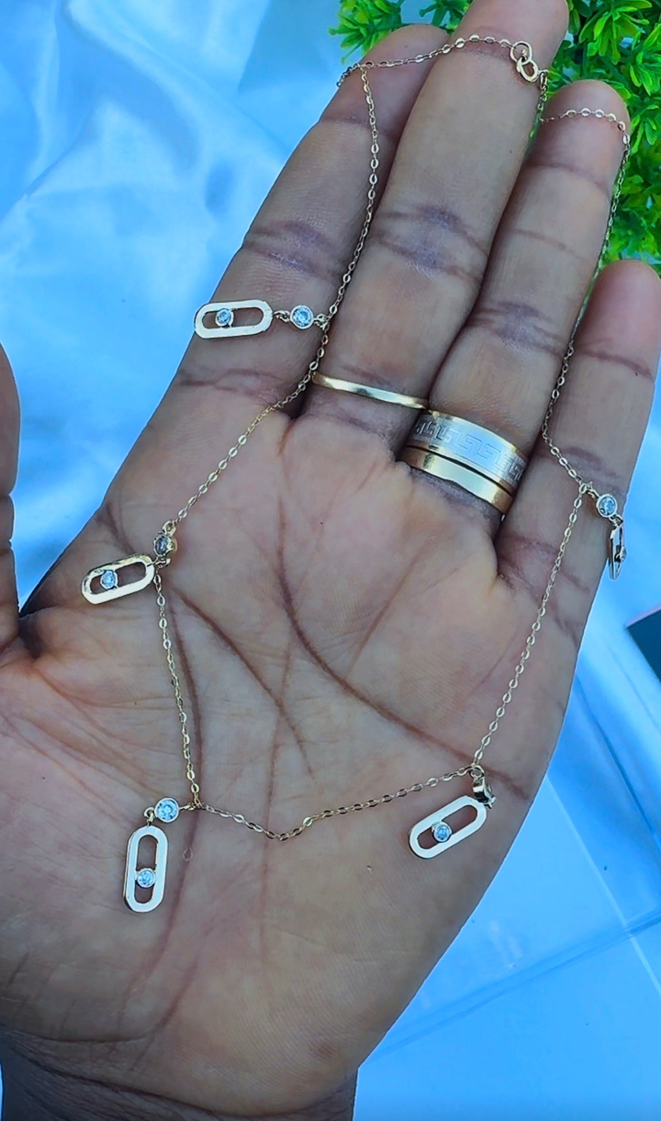 18K Solid Gold Instant Chain Necklace | 16 Inches | 4.1g