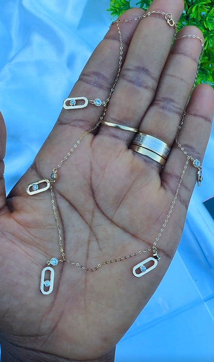 18K Solid Gold Instant Chain Necklace | 16 Inches | 4.1g